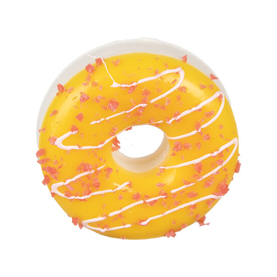 Clayre &amp; Eef | Decoratie donut Geel &oslash; 8x3 cm | 65982