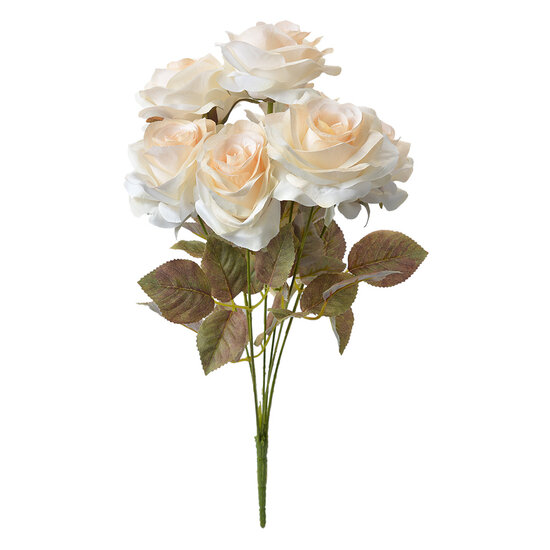Clayre &amp; Eef | Kunstbloem Rozen Wit Groen 16x16x47 cm | 6PL0308