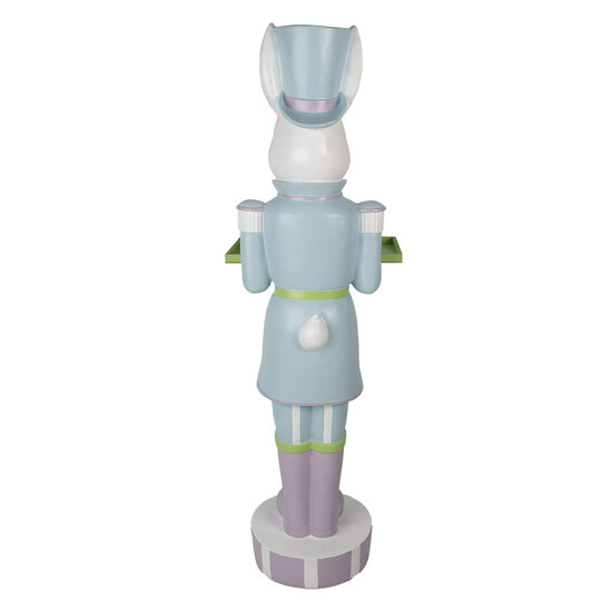 Clayre &amp; Eef | Decoratie Konijn Wit Blauw Roze 44x41x123 cm | 5PR0149