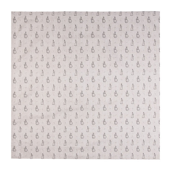 Clayre & Eef | Vierkant Tafelkleed Beige Grijs 100x100 cm | BNS01