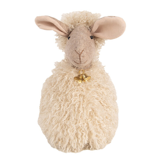 Clayre &amp; Eef | Decoratie beeld Schaap Beige 20x21x28 cm | TW0616