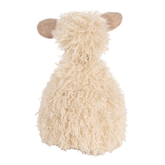 Clayre &amp; Eef | Decoratie beeld Schaap Beige 20x21x28 cm | TW0616