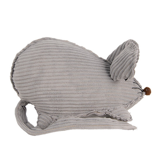 Clayre & Eef | Decoratie beeld Muis Grijs 28x15x16 cm | TW0618