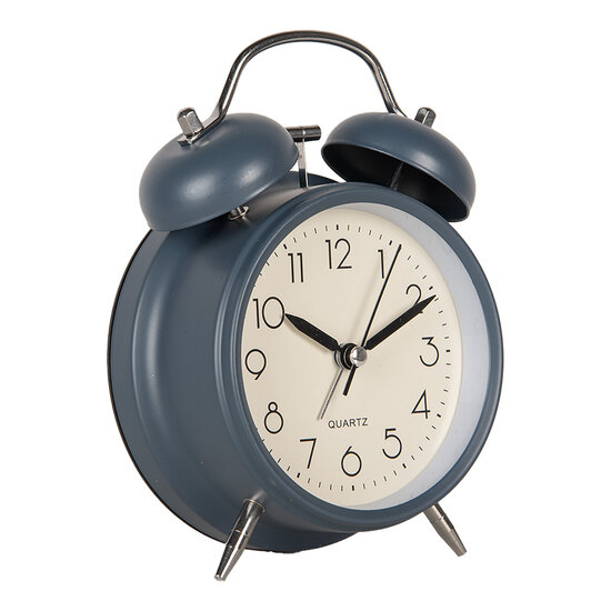 Clayre & Eef | Wekker Analoog Blauw 12x6x17 cm / 1xAA | 6AC0031BL
