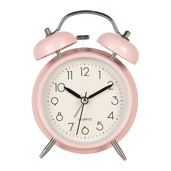 Clayre & Eef | Wekker Analoog Roze 9x13x5 cm / 1xAA | 6AC0032P