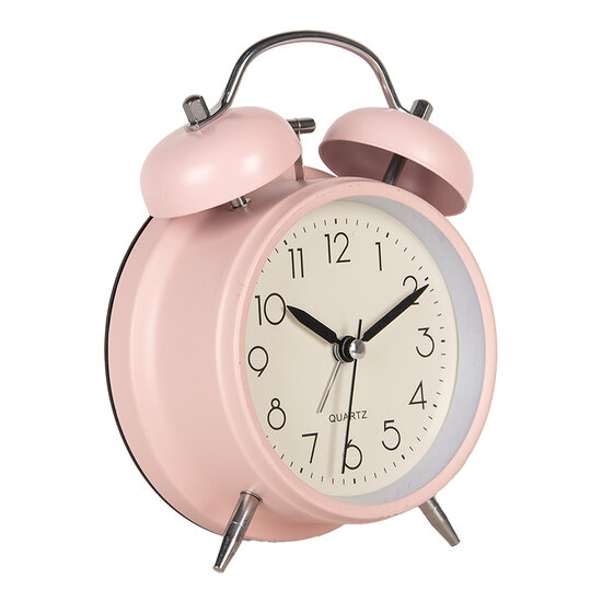 Clayre & Eef | Wekker Analoog Roze 9x13x5 cm / 1xAA | 6AC0032P