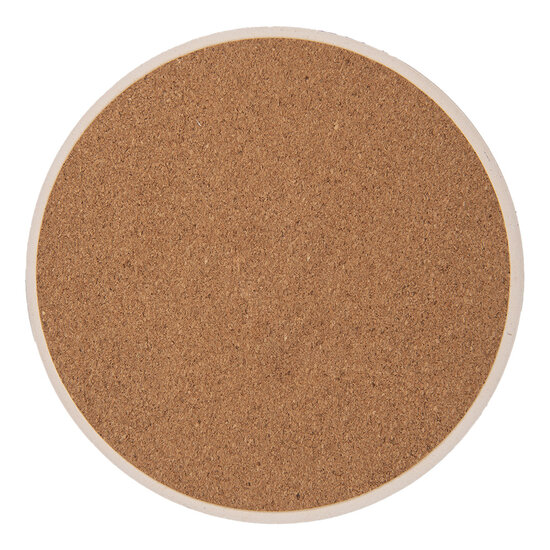Clayre & Eef | Pannenonderzetter Beige Roze ø 16x1 cm | 6CE2054