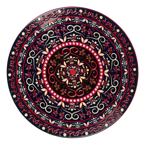Clayre & Eef | Pannenonderzetter Rood ø 25x1 cm | 6CE2057