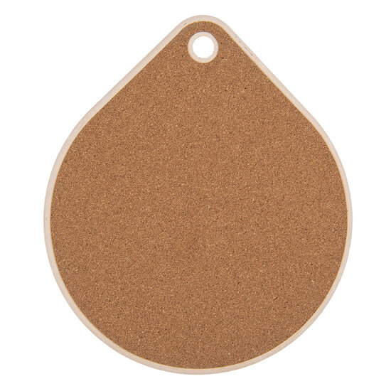 Clayre & Eef | Pannenonderzetter Beige Oranje 20x23x1 cm | 6CE2062