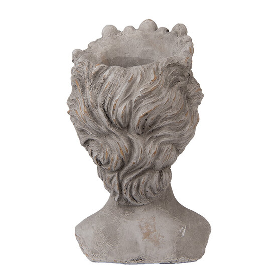 Clayre &amp; Eef | Bloempot Binnen Grijs 14x15x24 cm | 6TE0555