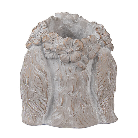 Clayre & Eef | Bloempot Binnen Beige Goudkleurig 16x18x18 cm | 6TE0556M