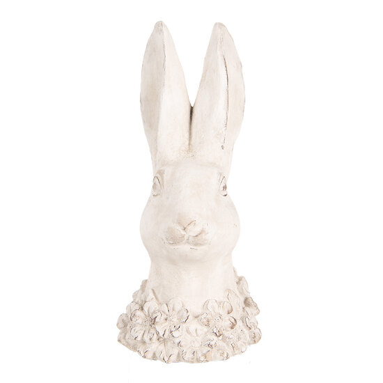 Clayre & Eef | Decoratie Beeld Konijn Beige 11x11x24 cm | 6TE0558