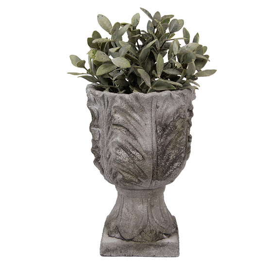 Clayre & Eef | Bloempot Binnen Grijs ø 16x24 cm | 6TE0566
