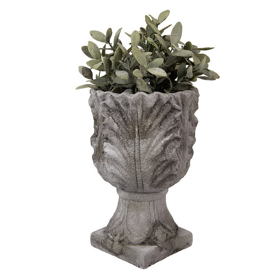 Clayre & Eef | Bloempot Binnen Grijs ø 16x24 cm | 6TE0566