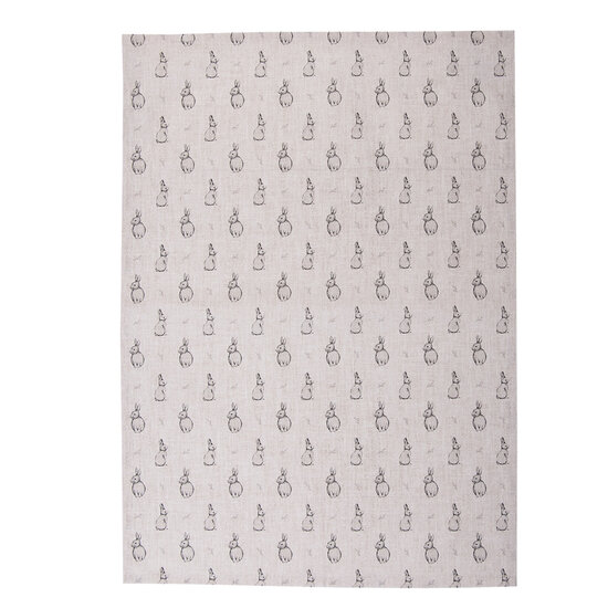 Clayre & Eef | Theedoek Beige Grijs 50x70 cm | BNS42-1