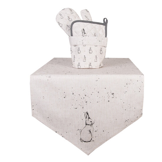 Clayre & Eef | Broodmandje Beige Grijs ø 15x16 cm | BNS50