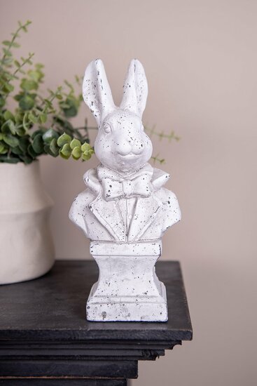 Clayre & Eef | Decoratie Beeld Konijn Beige 11x8x24 cm | 6TE0562