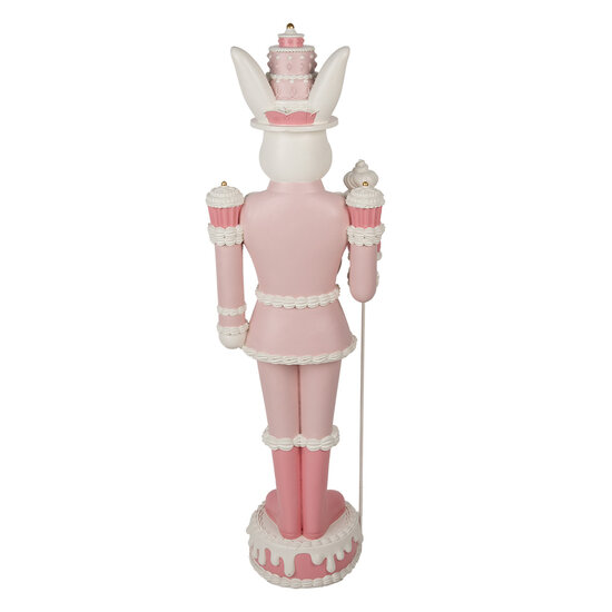 Clayre & Eef | Decoratie Konijn Wit Roze 29x25x100 cm | 5PR0146