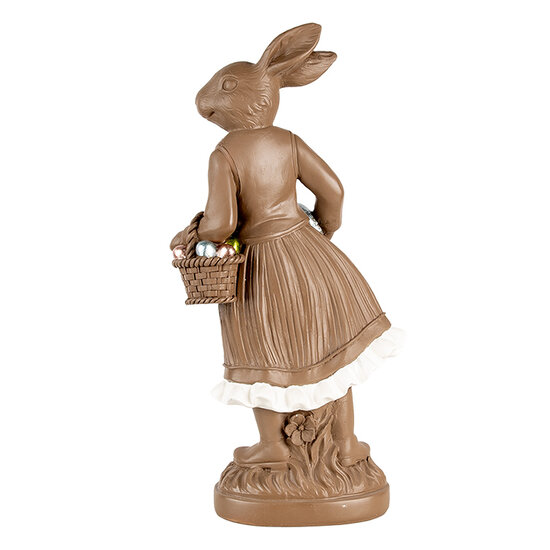 Clayre & Eef | Decoratie Konijn Bruin Wit 18x9x39 cm | 6PR5200