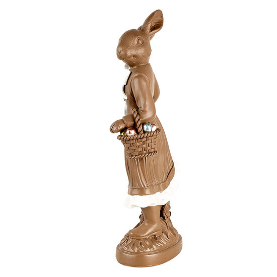 Clayre & Eef | Decoratie Konijn Bruin Wit 18x9x39 cm | 6PR5200