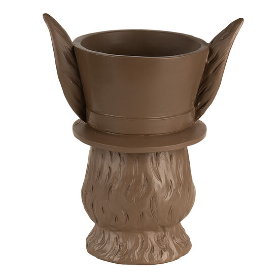 Clayre & Eef | Decoratie Konijn Bruin Roze 21x15x26 cm | 6PR5206
