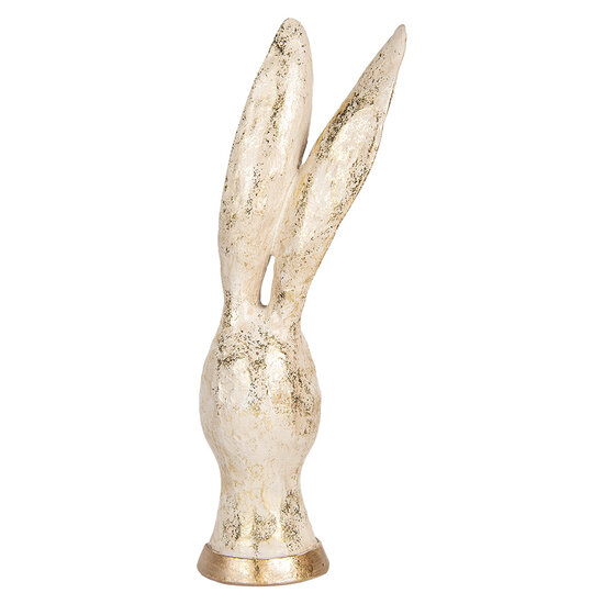 Clayre & Eef | Decoratie Beeld Konijn Beige 14x15x37 cm | 6PR5499