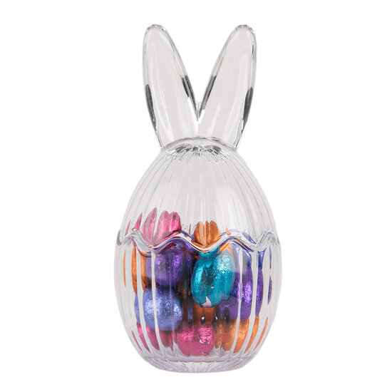 Clayre & Eef | Voorraadpot Deksel Transparant ø 8x17 cm | 6GL4914