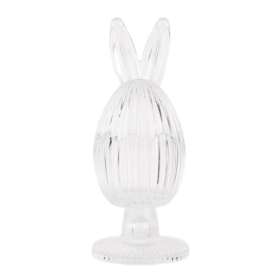 Clayre & Eef | Voorraadpot Deksel Transparant ø 9x22 cm | 6GL4927