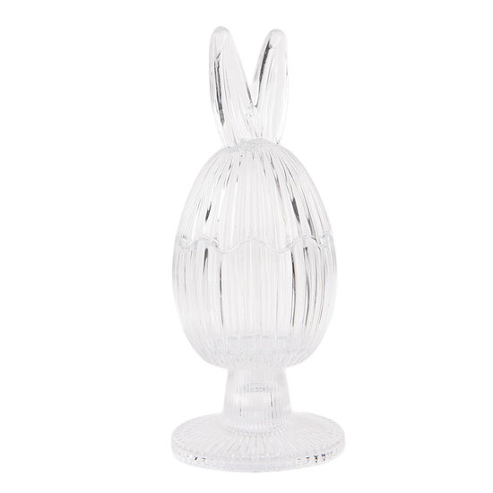 Clayre & Eef | Voorraadpot Deksel Transparant ø 9x22 cm | 6GL4927