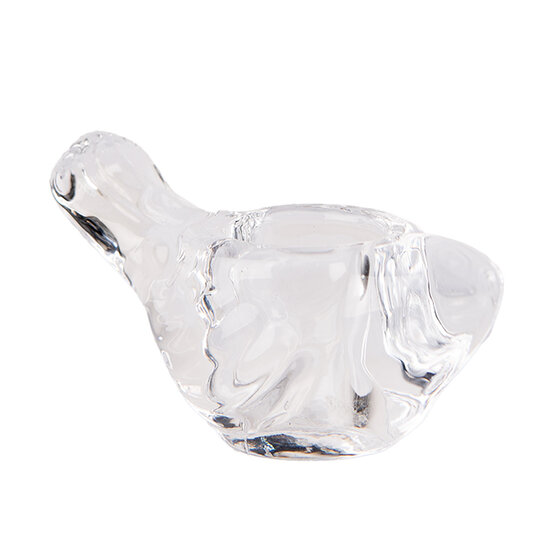 Clayre & Eef | Kandelaar Transparant 8x4x5 cm | 6GL4933