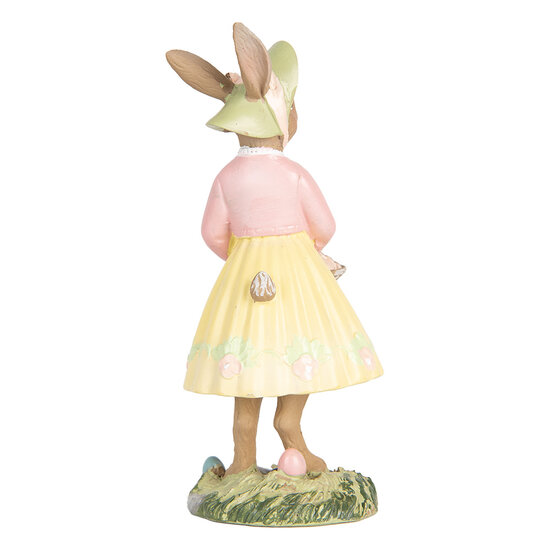 Clayre & Eef | Decoratie Beeld Konijn Beige Geel 5x6x12 cm | 6PR5436