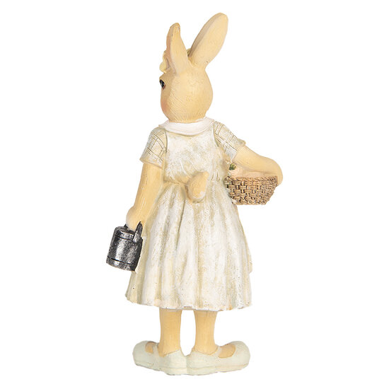 Clayre & Eef | Decoratie Konijn Beige Geel 8x5x15 cm | 6PR5455