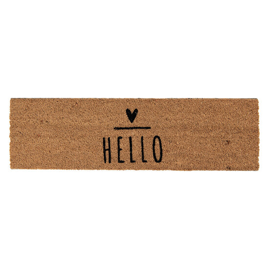 Clayre & Eef | Deurmat Bruin Zwart 75x22x2 cm | BHSMC-1