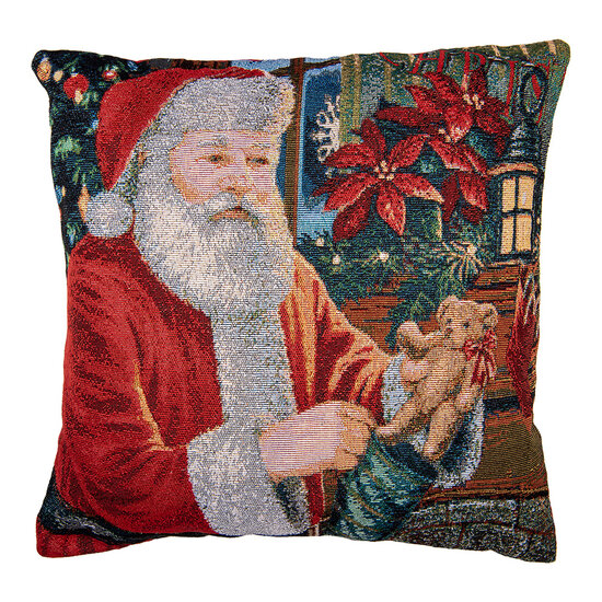 Clayre & Eef | Kussenhoes Rood Wit 44x44 cm | KT021.378