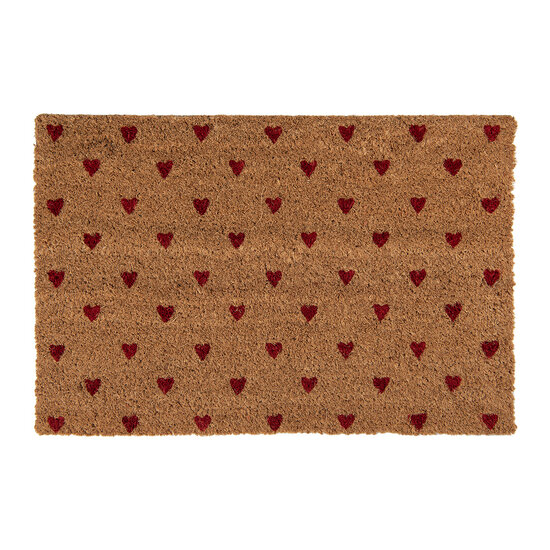 Clayre & Eef | Deurmat Binnen Bruin Rood 60x40x2 cm | LVTMC