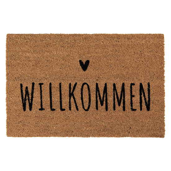 Clayre & Eef | Deurmat Binnen Bruin Zwart 60x40x2 cm | MC256