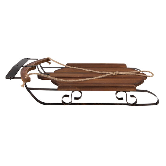 Clayre & Eef | Decoratie Slee Bruin 80x37x20 cm | 50804