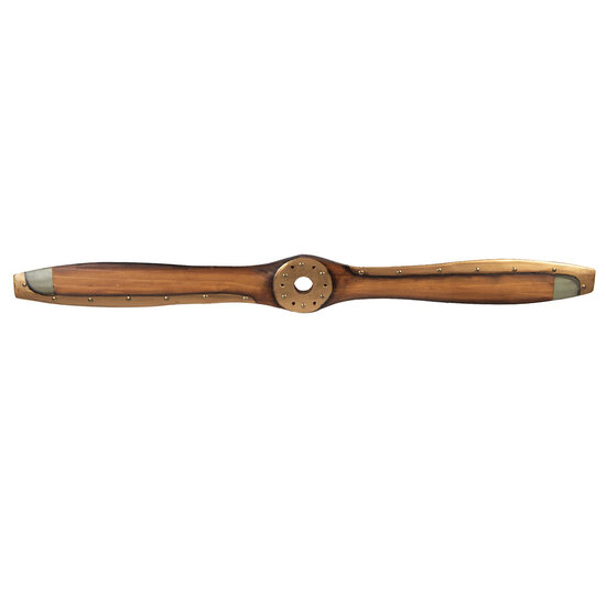 Clayre & Eef | Decoratie Propeller Bruin Goudkleurig 12x3x120 cm | 5H0724