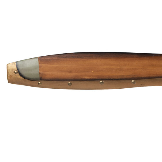 Clayre & Eef | Decoratie Propeller Bruin Goudkleurig 12x3x120 cm | 5H0724