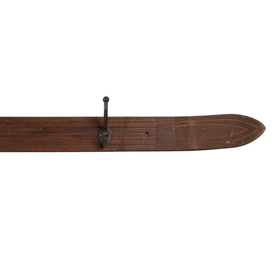Clayre & Eef | Wandkapstok 4 haken Bruin 170x8x12 cm | 5H0727