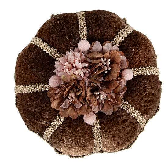Clayre & Eef | Decoratie taart Bruin Goudkleurig ø 15x10 cm | 65926