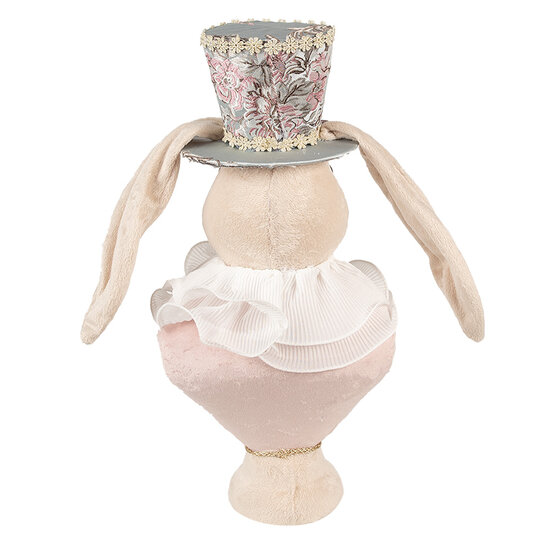 Clayre & Eef | Decoratie Beeld Konijn Beige 18x15x39 cm | 65936