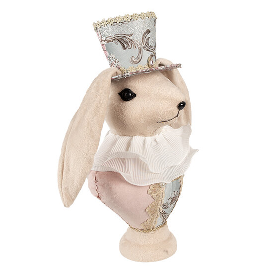 Clayre & Eef | Decoratie Beeld Konijn Beige 18x15x39 cm | 65936