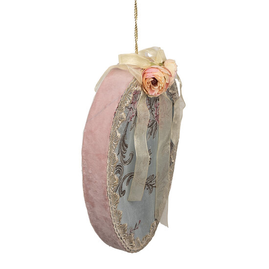 Clayre &amp; Eef | Decoratie Hanger Ei Blauw 21x4x30 cm | 65937