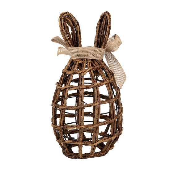 Clayre &amp; Eef | Decoratie Beeld Konijn Bruin 16x16x31 cm | 65963