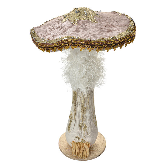 Clayre & Eef | Decoratie Paddenstoel Bruin Goudkleurig ø 26x43 cm | 66168