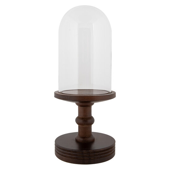 Clayre & Eef | Stolp Transparant Bruin ø 17x40 cm | 6GL5060CH
