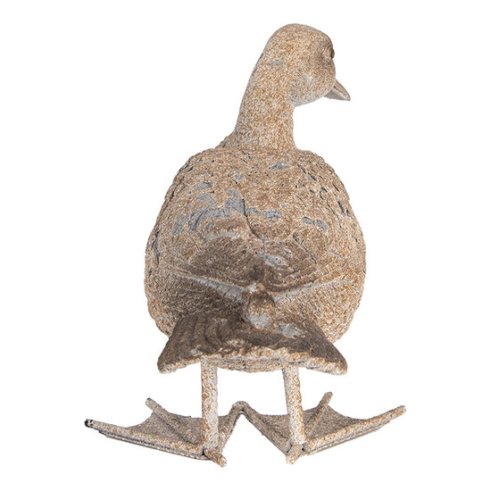 Clayre & Eef | Decoratie beeld Eend Grijs Bruin 22x15x21 cm | 6PR5477