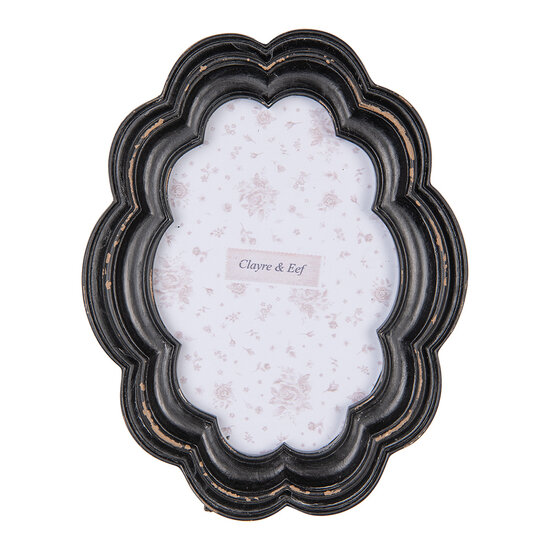 Clayre & Eef | Fotolijst Zwart Bruin 15x2x19 cm / 10x15 cm | 2F1206