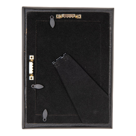 Clayre & Eef | Fotolijst Zwart Goudkleurig 16x2x21 cm / 10x15 cm | 2F1208